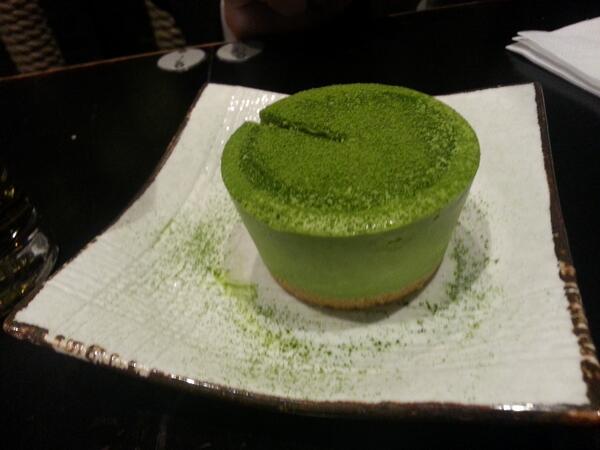 Japanese matcha camel toe cake. #Unagi @shoryuramen