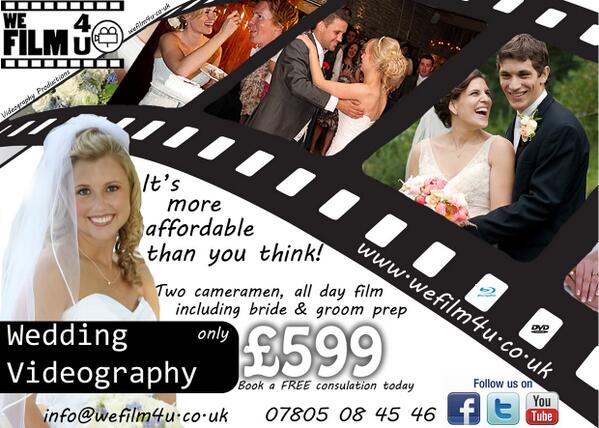 wefilm4u's tweet image. New leaflet for this weekends wedding show. Please re-tweet if you know anyone that's getting hitched #wefilm4u