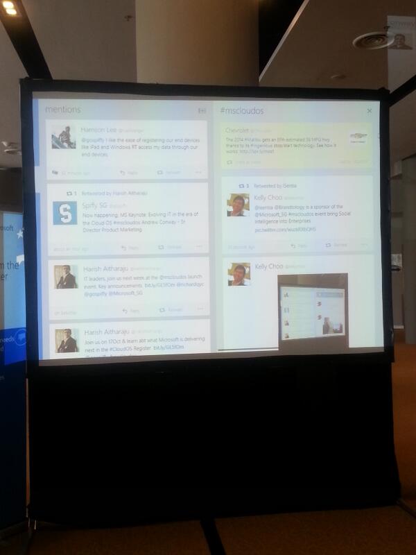kellychoo's tweet image. #mscloudos infinite wall version 2