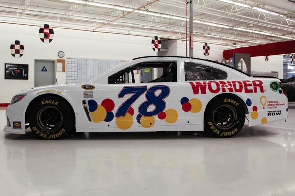 FalciAdaptive's tweet photo. Retweet if you love the 78's new @WonderBread paint scheme for @TalladegaSuperS! #WonderIsBack #NASCAR http://t.co/gWH6ImngMQ