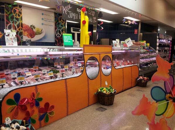 pommy86's tweet photo. Swinging 60s Seafood Fresh Fair @woolworths Golden Grove @XpressWoolies @StephenBryers @Travis770930 @tjeerdjegen http://t.co/ndXXkhzJvA