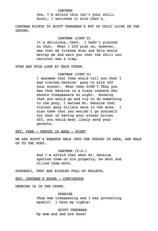 south park episode 201 script