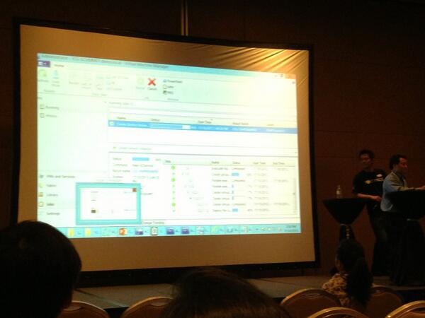 l3imond's tweet image. Live demo instead of heavy slides. Thumb up. #mscloudos