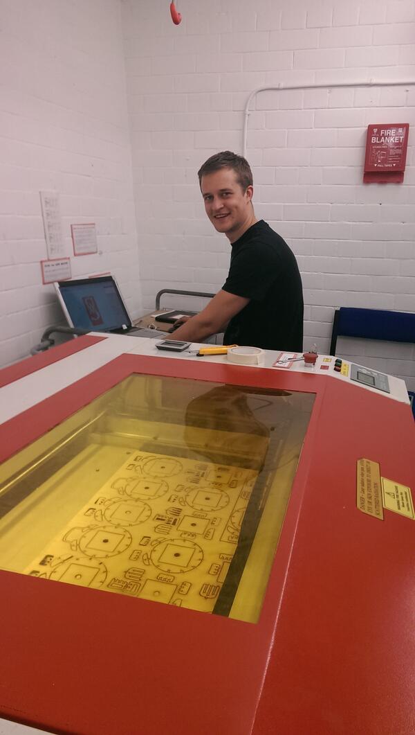 MattShawDesign's tweet image. Wielding the laser cutter again. #design #laser #clock