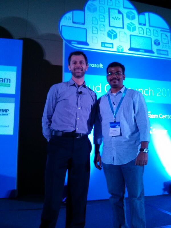 karths16's tweet image. With @Adman_NZ  at #mscloudos launch