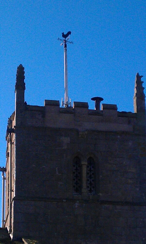 Relay aerial on the village church brings high speed broadband to Great Ouseburn with the help of <a href="/ILoveBroadband/">I Love Broadband</a>
