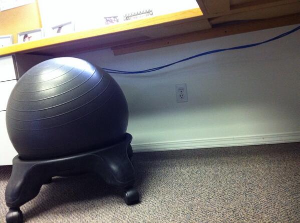 Here's the view from under my desk at <a href="/1023thewave/">102.3 The Wave</a> during the #greatbcshakeout earthquake drill.