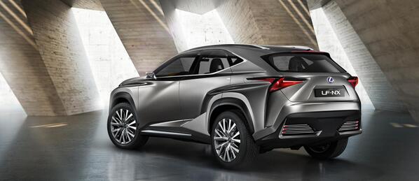 Lexus's tweet photo. With its "muscular motifs", see why designers liken the #LexusLFNX to a welterweight fighter. http://t.co/X8Nf7MTHzu http://t.co/C931Z9wbwG