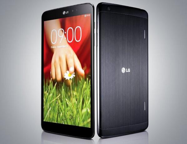 Androidos5's tweet image. الجهاز اللوحي الجديد من LG يسمى G Pad مواصفات الشاشة 8.3 مع 1920* 1200 LCD و معالج snapdragon 600.
