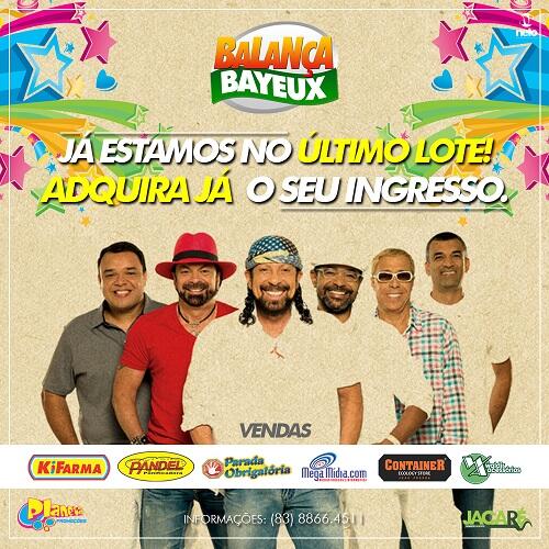 PlanetaPromo's tweet photo. Ainda não confirmou sua presença no Balança Bayeux? Então não perca tempo, já estamos no último lote de ingressos! http://t.co/eUoEcWWfzr