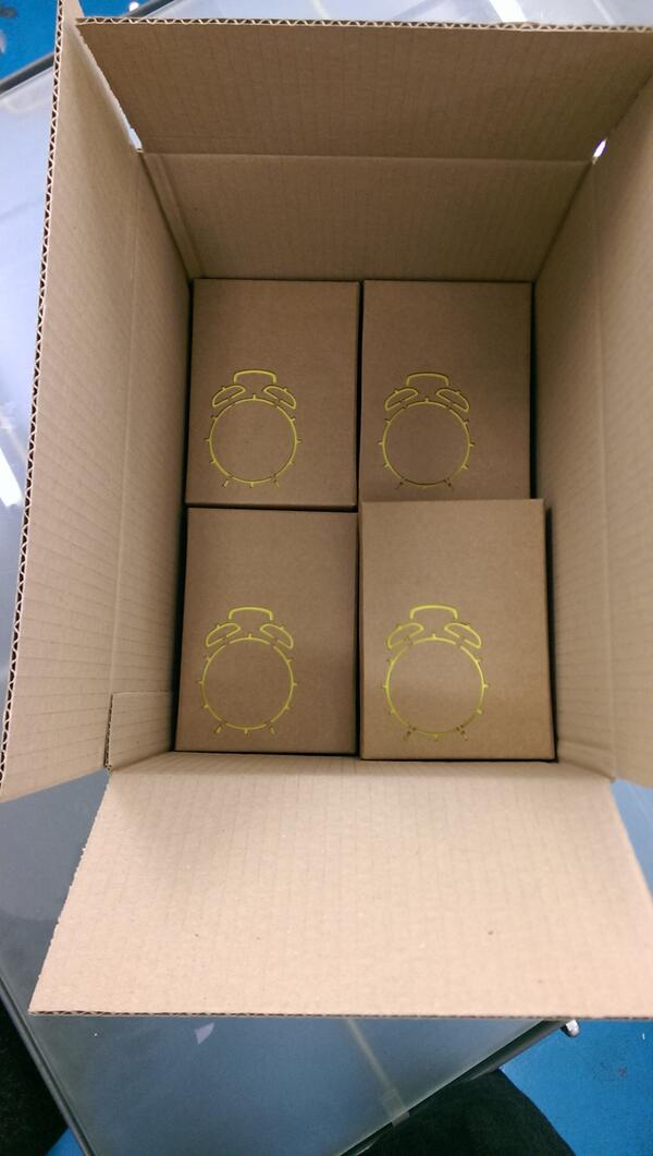 MattShawDesign's tweet image. Boxed and ready to go #design #newproduct #clock