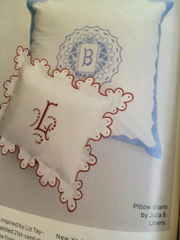 Thank you <a href="/ELLEDECOR/">ELLE Decor</a> for mentioning @JuliaBLinens as the ultimate go to source for refinement.