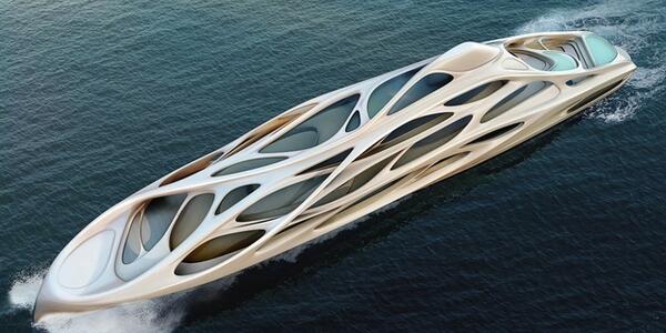 verge's tweet photo. Sail the high seas in style with this insane alien yacht concept http://t.co/Cs7iVChN7A http://t.co/sfgHXtb2TE