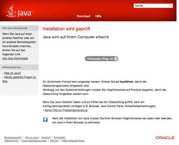 ukor's tweet image. Toll. #Java wird erkannt. Nämlich als fehlendes Plugin. #javaisdead