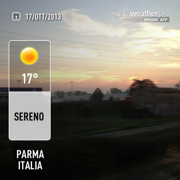 MonicaGobbato's tweet photo. Check out the #Weather in #Parma via #instaweather http://t.co/tgCkrOMSs2 #wx http://t.co/wEXSMXCcv0