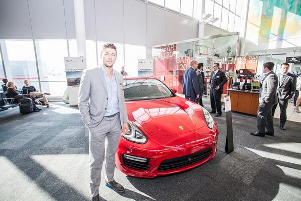 A big thanks to <a href="/JLupul/">Joffrey Lupul</a> for helping us unveil the 2014 Porsche Panamera at <a href="/TorontoPearson/">Toronto Pearson</a>, gate D20,terminal 1.