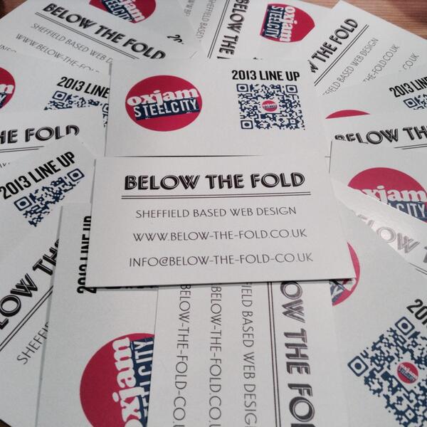 Scannable cards ready for the @OxjamSteelCity Takeover online programme #Oxjam #sheffield #graphicdesign #webdesign