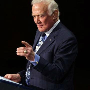 The 10 Best Pictures of Buzz Aldrin Pointing At Something: #10