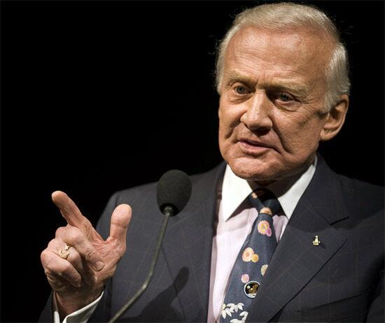 The 10 Best Pictures of Buzz Aldrin Pointing At Something: #5