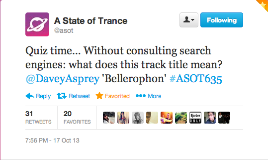 Daveyasprey's tweet image. So that's what it feels like..... Just literally shit myself as my phone notifications went into over drive! #ASOT635