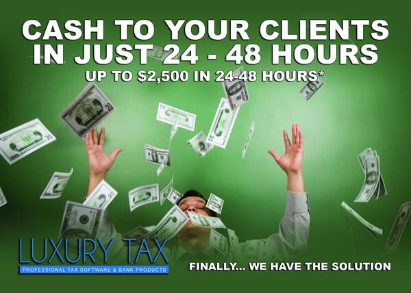 STAXASSOCIATION's tweet image. IT'S ABOUT THAT TIME!! FREE PROFESSIONAL TAX SOFTWARE!! VISIT OUR WEBSITE AT LUXURY-TAX.COM !