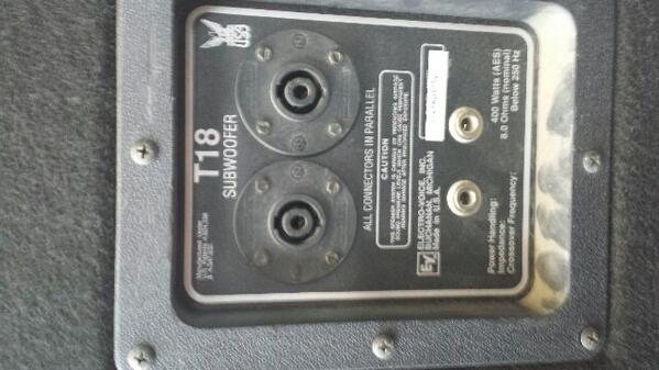ev t18 subwoofer