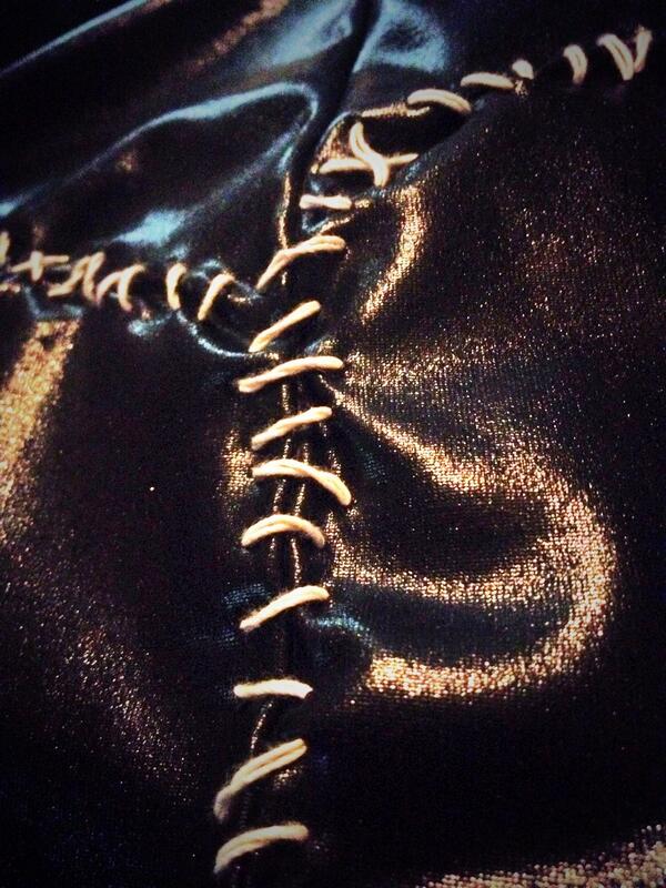 Ricey610's tweet photo. Sew much stitching. #Halloween #catwoman #batmanless http://t.co/ZpaZuVol4P