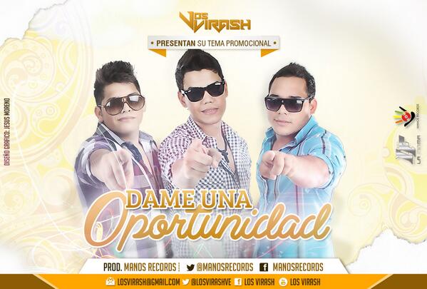 EJelcapitan's tweet photo. #DESCARGA: @LosVirashVe #DameUnaOportunidad (Prod. by. @ManosRecords) http://t.co/dh8r0yDcXb Vía @EJelcapitan  http://t.co/nLzf8lx9mm