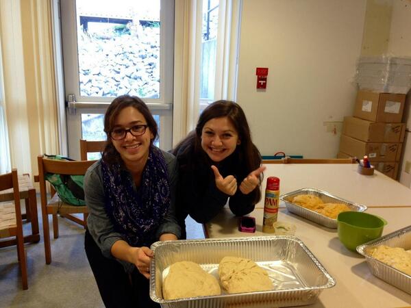 ColgateCfH's tweet image. Having fun at dough making! Come to the sap at 6 for braiding and baking!