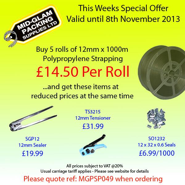 MidGlamPacking's tweet image. Next Weeks Special Offer! #PolyStrapping #Packaging