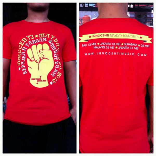 Tees "Innocenti Mayday Tour 2013" price 100k...