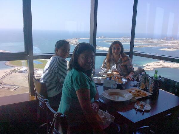 marriottuae's tweet photo. Treating the USO to lunch with a view at the #Dubai #Mariott Harbour Hotel. #marriottsaysthx http://t.co/NfKG05OJbx