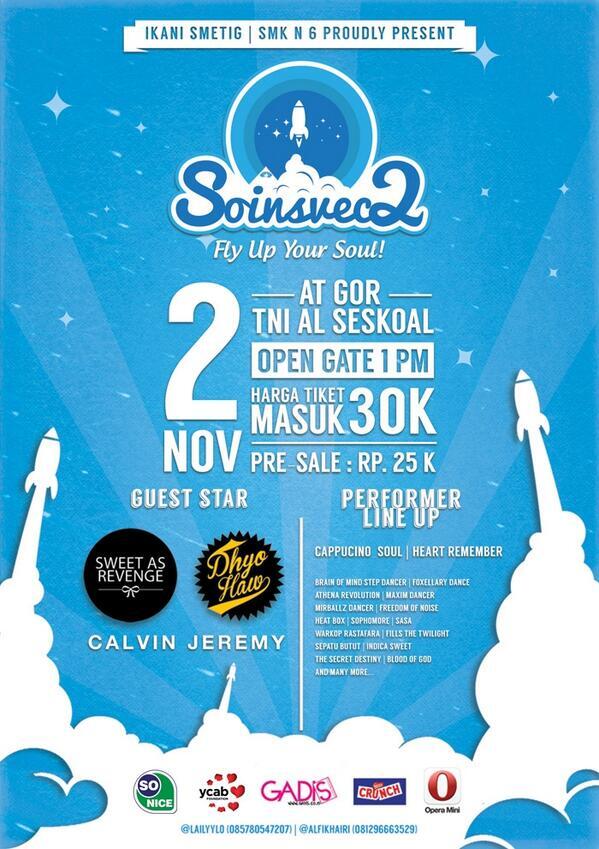 SOINSVEC's tweet photo. Are you ready to see them on the 2nd of november at Gor Seskoal? :) @calvinjeremy @Dhyohaw @sweetasrevenge http://t.co/dAu0pkOF8P