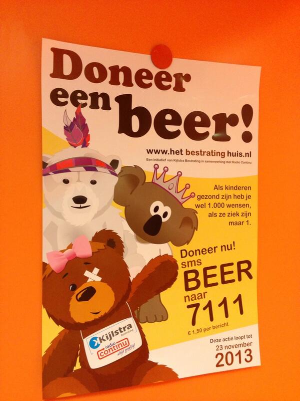@Piet_Zijlstra dank voor het brengen posters <a href="/DoneerEenBeer/">zgyim</a> Mooie actie o.a tbv <a href="/BwcGroningen/">Brandwondencentrum</a> martiniziekenhuis.nl/Behandelingen-…