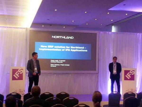 richardowenifs's tweet photo. "Lessons learned from a 90 day IFS  implementation ..." Northland - New Company - Rapid Growth #IFSW13 http://t.co/fgXnBAIX6r