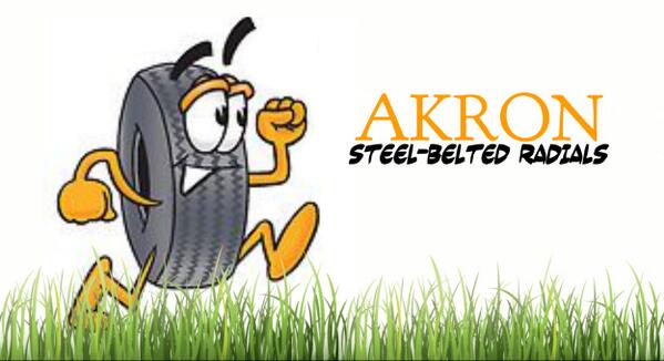 BaseballAkron's tweet photo. If it must involve rubber, let's focus on the tire industry. Taking the field...YOUR 2013 AKRON STEEL-BELTED RADIALS! http://t.co/I0OS7FwwFH