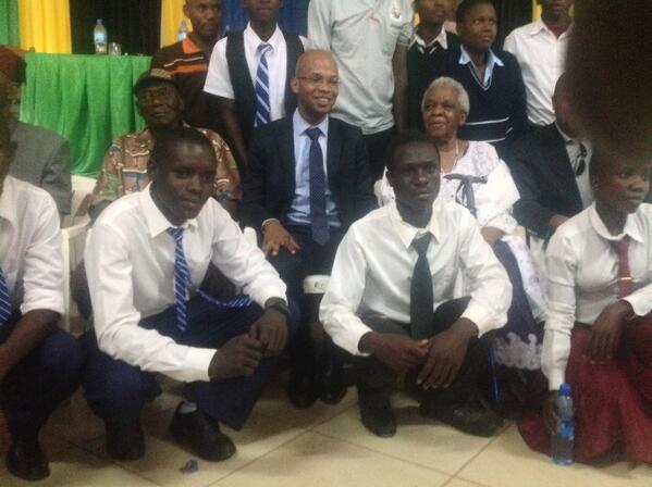 JMakamba's tweet photo. Mother of the nation, right. General (rtd) David Musuguri, left. http://t.co/ZTAM5qOdtN