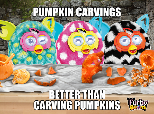 FurbyUK's tweet photo. What's better than carving pumpkins? http://t.co/OL5pcU2Aua