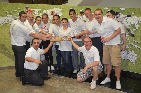 marriottuae's tweet photo. #cricket is all about #teamwork just like our customer relationships #marriottsaysthx http://t.co/zwJ6cRWnpD