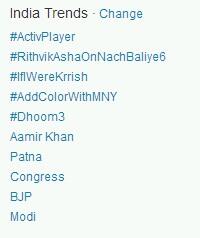 RithvikRDFans's tweet photo. #RithvikAshaOnNachBaliye6 Trended in India as the top 2nd trend today!!! Woooohooo @rithvik_RD @AshaNegi7 http://t.co/9FySH7iM7R