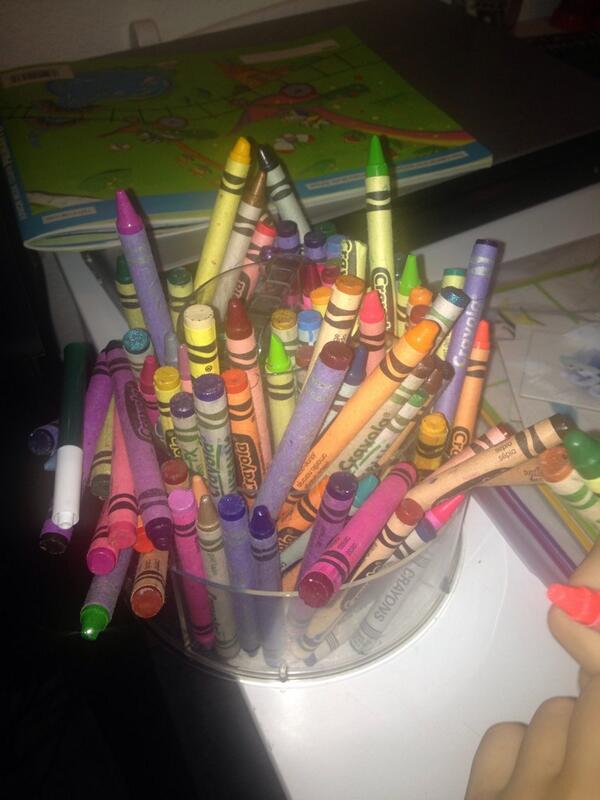 Python_in_PJs's tweet image. Yeah, he spilled his crayon organizer. But he picked them up himself. #Reaponsibility