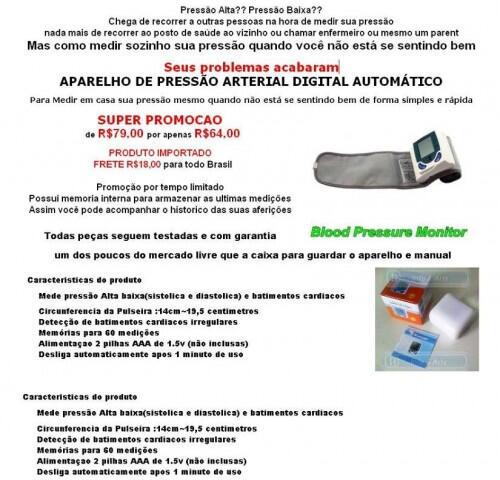 classipel's tweet image. Aparelho medidor de pressão em Pelotas - classipel.com/aparelho-medid…