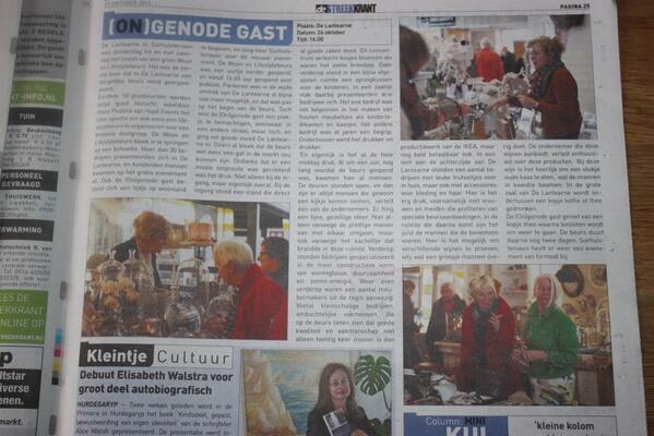 surventoevents's tweet photo. Ook @De_Streekkrant bestede aandacht aan #woonlifestylebeurs de (on)genode gast kwam even langs http://t.co/rlvMXn2YXc