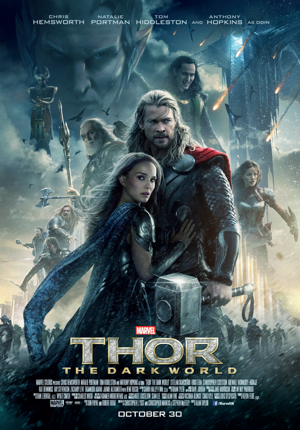 MarvelUK's tweet photo. Thor (Chris Hemsworth) and Loki (@TWHiddleston) return to UK cinemas TODAY in Thor: The Dark World #ThorReturns http://t.co/hZHwHXGgnL