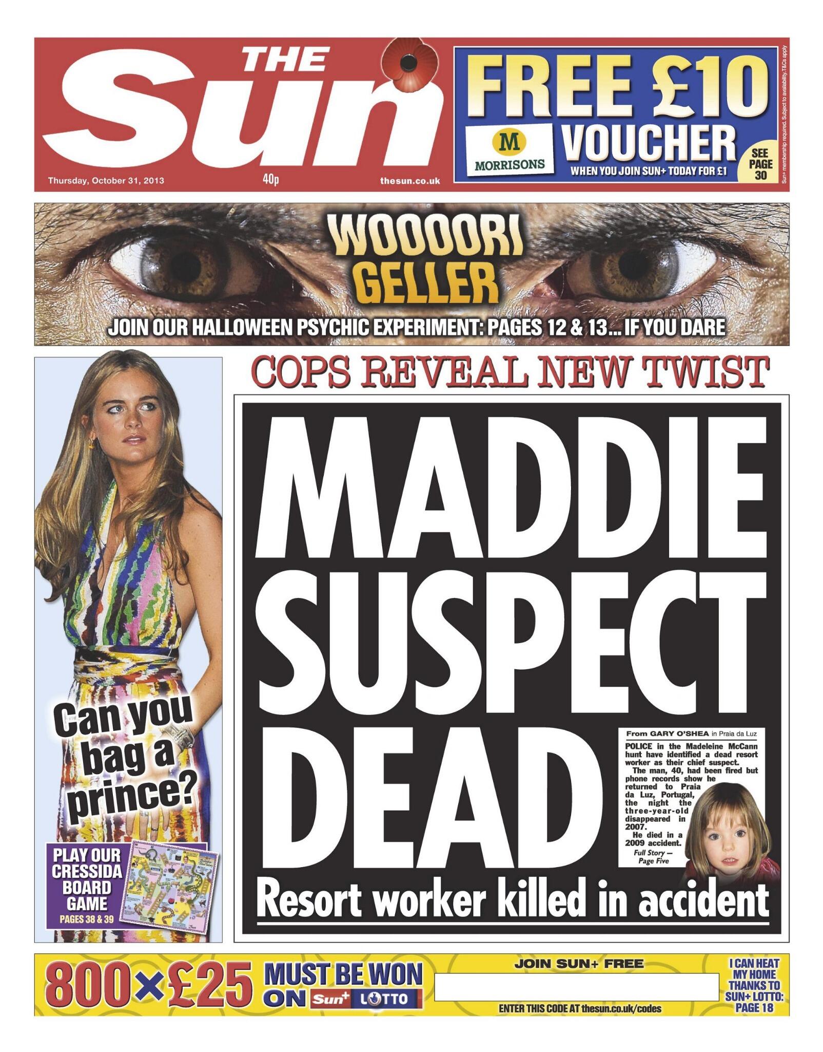 Sun: 'Maddie suspect dead' BX27dbtCIAAIEBK