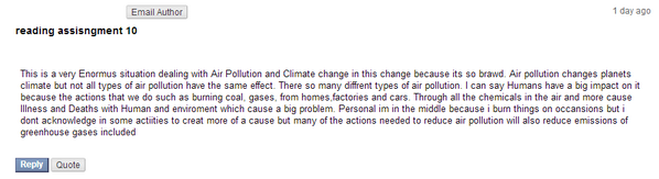 cjaeger2013's tweet photo. This is a post from someone in my 300-level general education course. #wtf http://t.co/kFOSCjPdnb