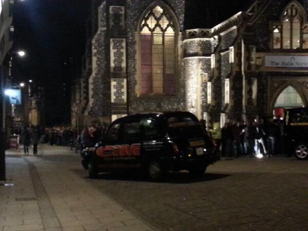 This is the queue for the beer festival...ergh.