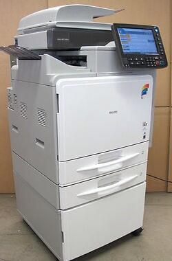 New and boxed MPC300 , 2 x paper trays and cabinet , delivered and installed onto network £2150.00 + VAT ONO