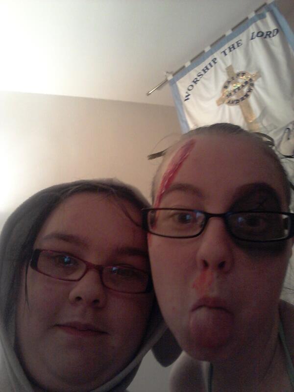 Me and <a href="/ashleyc2301/">Ashley Coleman</a> at brownies halloween party tonight x