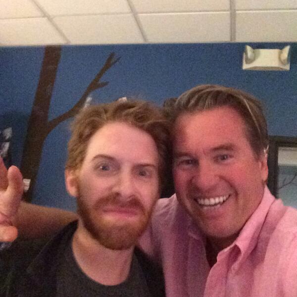 valkilmer's tweet photo. With #sethgreen at #robotchicken recording today. Gotta keep laughing yo... http://t.co/dDeYQs3NJD